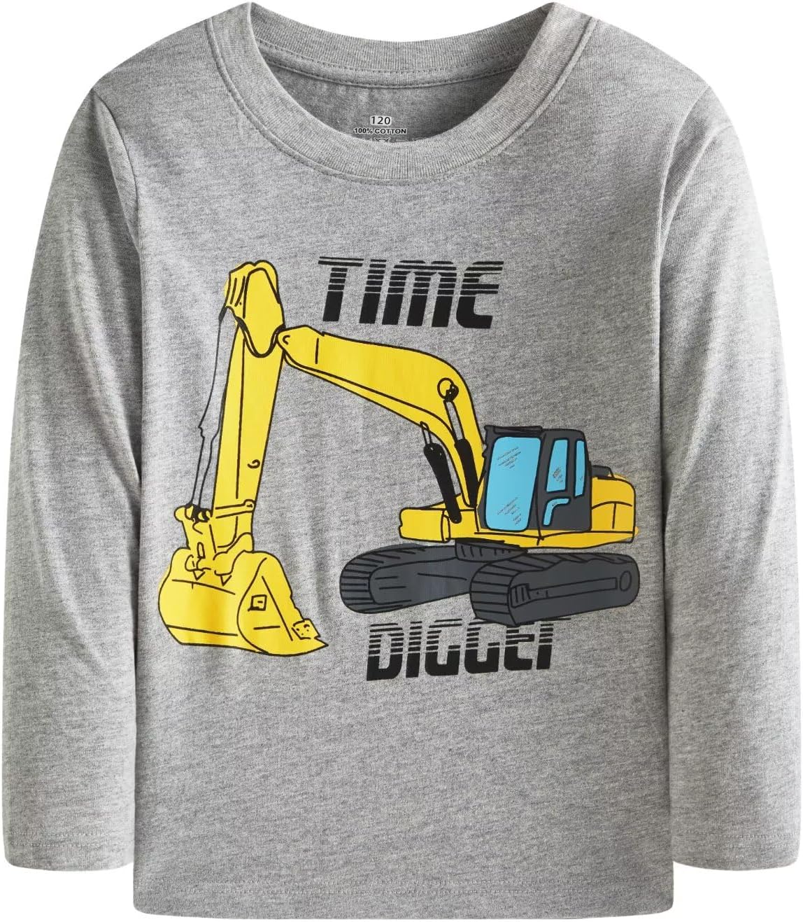 Huata 2 Packs Boys Girls T-Shirt Long Sleeve Crewneck Tee