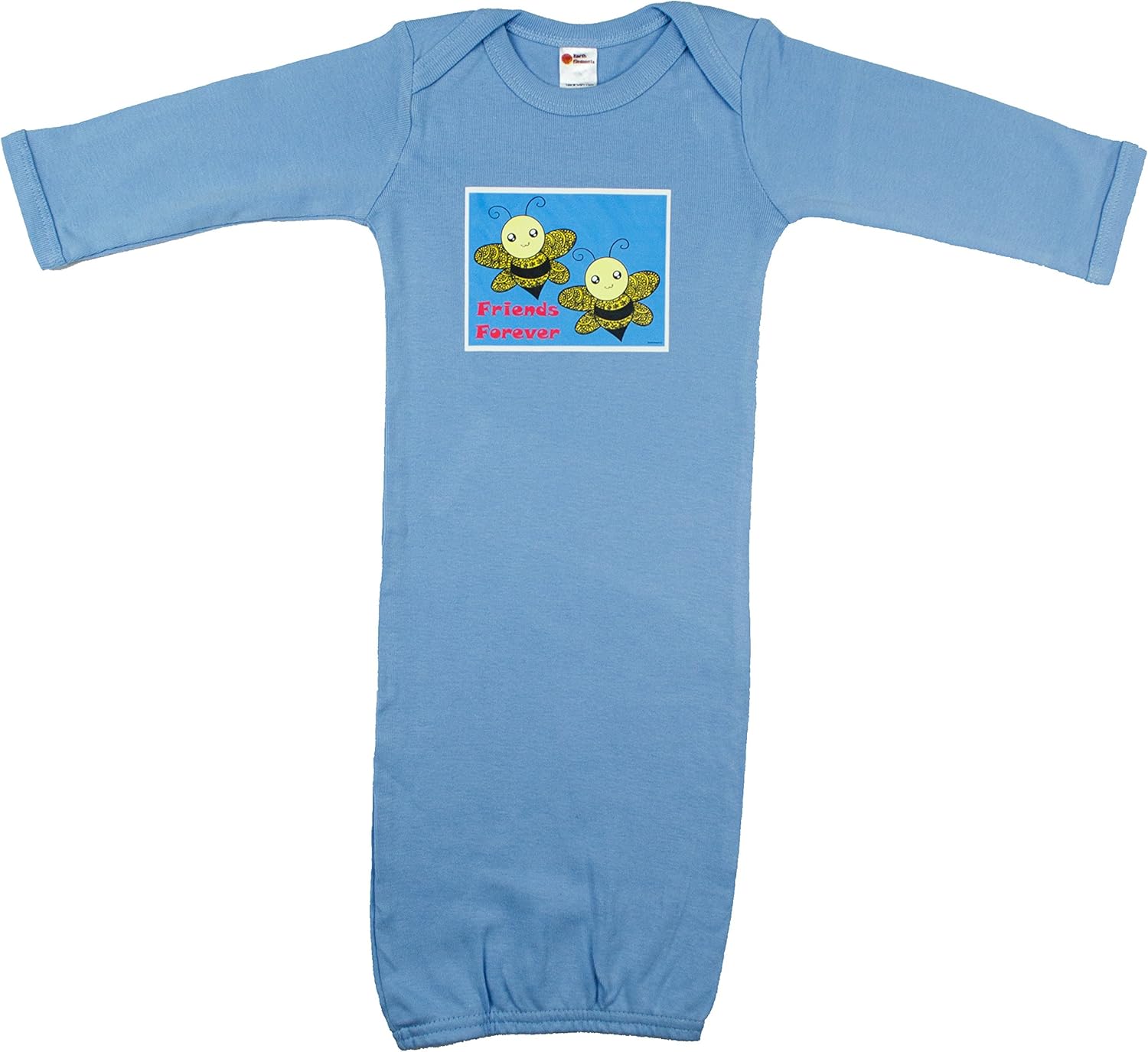 Earth Elements Baby Girls’ Long Sleeve Gown - Friends Forever