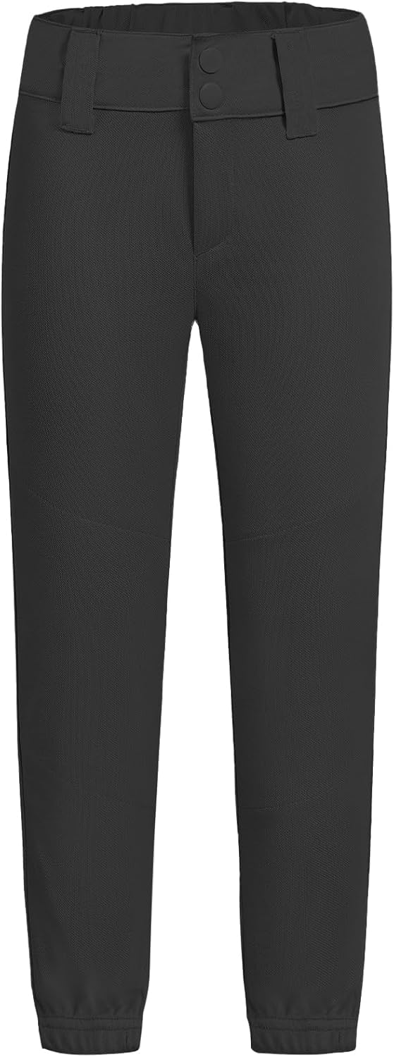 QBK 2T-17Y Toddler Baseball Pants Youth Softball Pants Kids Tee Ball Pants for Boy Girl