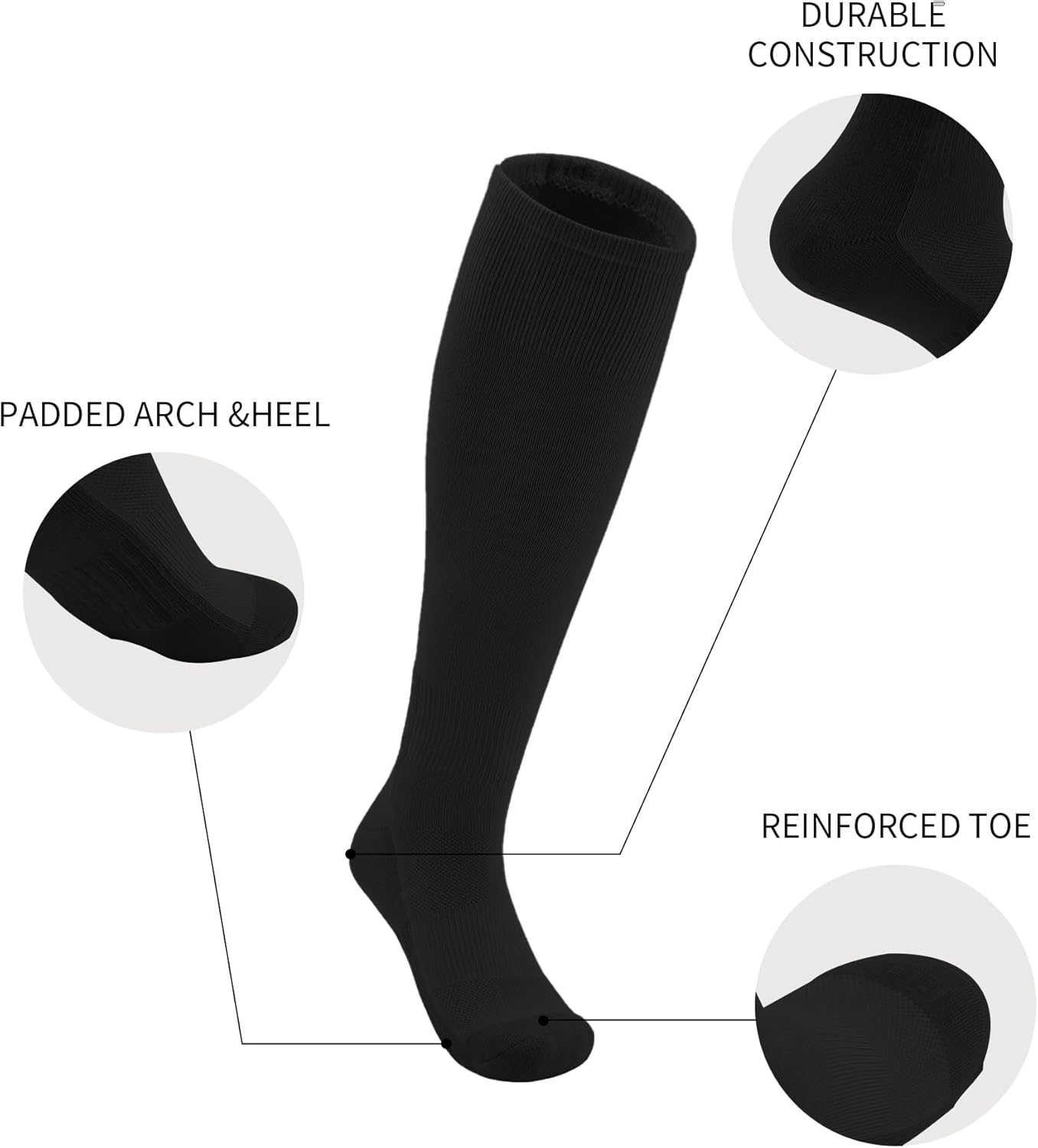 QBK Toddler Baseball Socks And Belt Youth Softball Tee Ball Combo Set for Boy Girl (2 Pairs of Socks & 1 Belt)