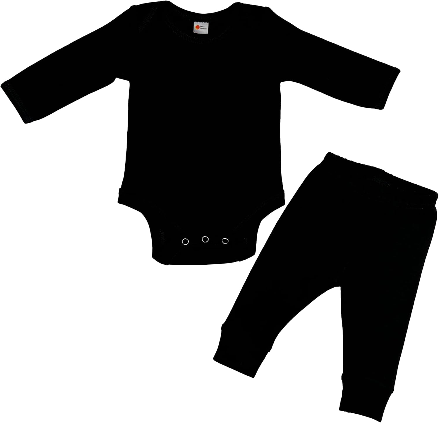 Earth Elements Baby Long Sleeve Layette Set (Bodysuit and Pant)