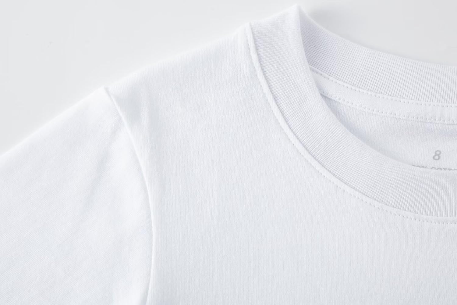 Huata Boys Girls Short Sleeve Tee T-Shirt Crewneck 2 Packs