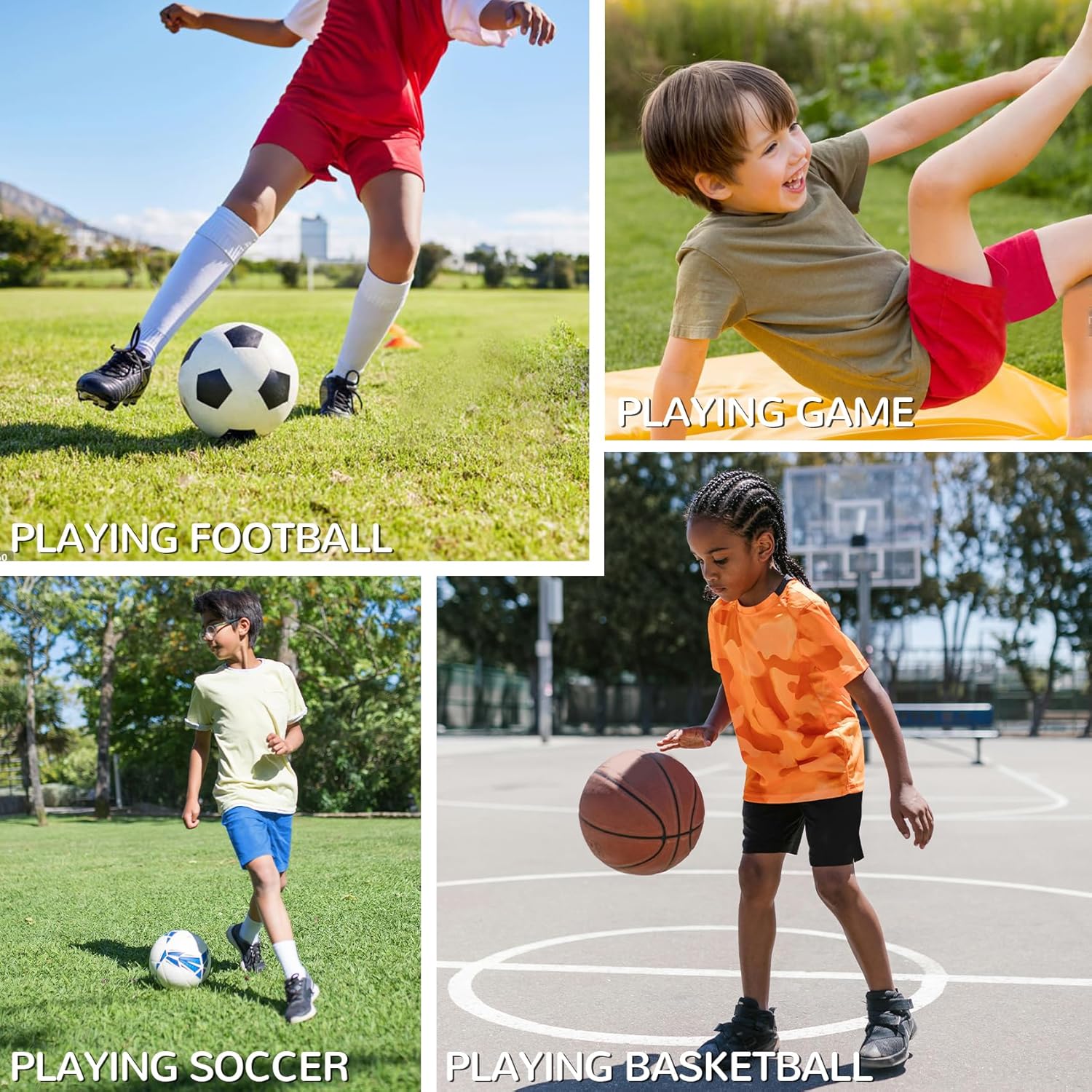 QBK Toddler to Youth Athletic Shorts for Boys and Girls Soccer Basketball Sports