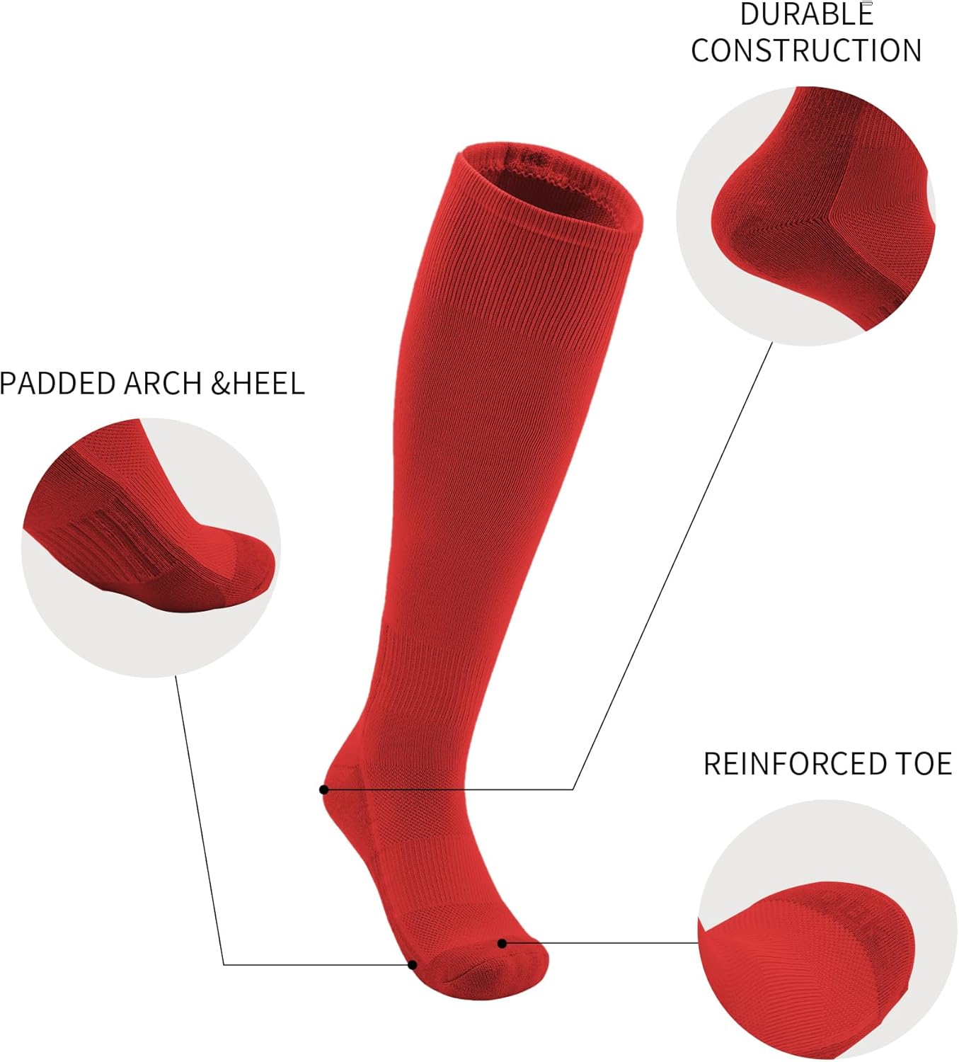 QBK Toddler Baseball Socks And Belt Youth Softball Tee Ball Combo Set for Boy Girl (2 Pairs of Socks & 1 Belt)