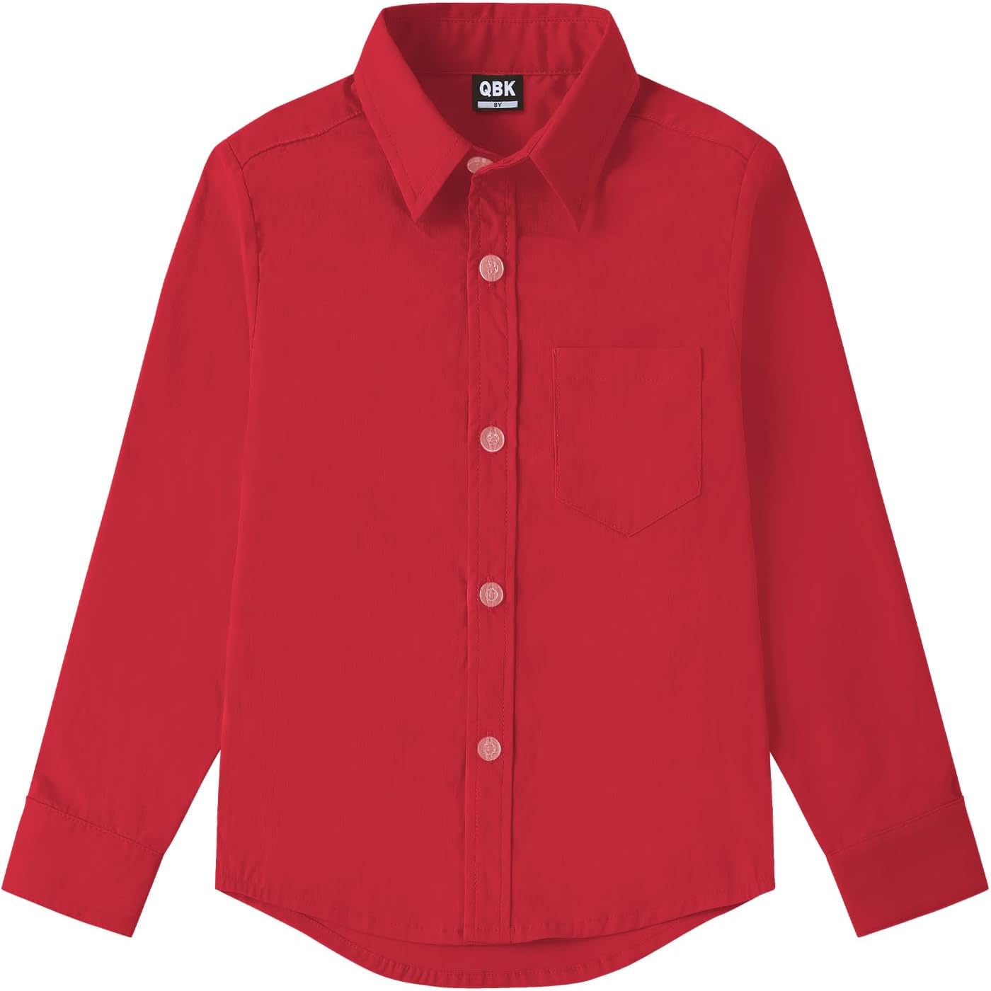 9 Month-16Y Boys' Long Sleeve Button Down Toddler Dress Shirt Oxford Uniform Shirt with Chest Pocket