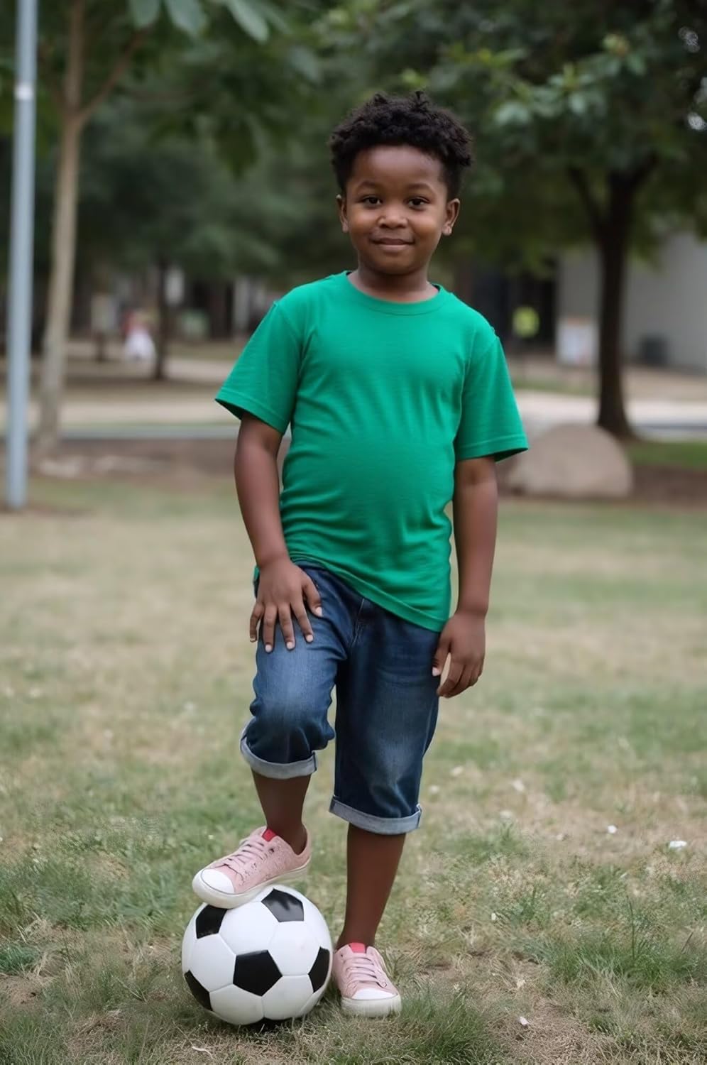 Huata Boys Girls T-Shirt Short Sleeve Crewneck Tee