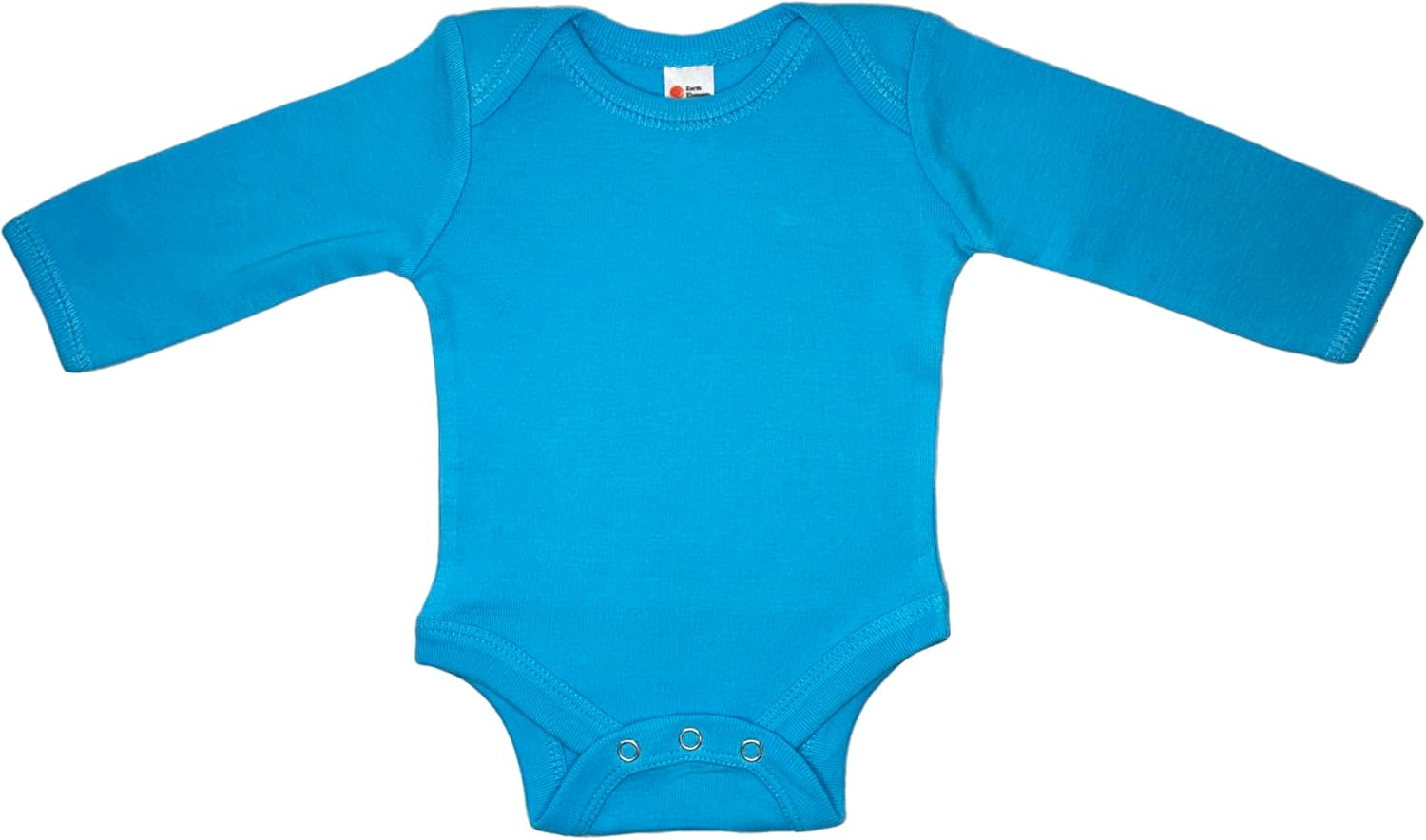 Earth Elements Baby Long Sleeve Bodysuit 6-12 Months Turquoise