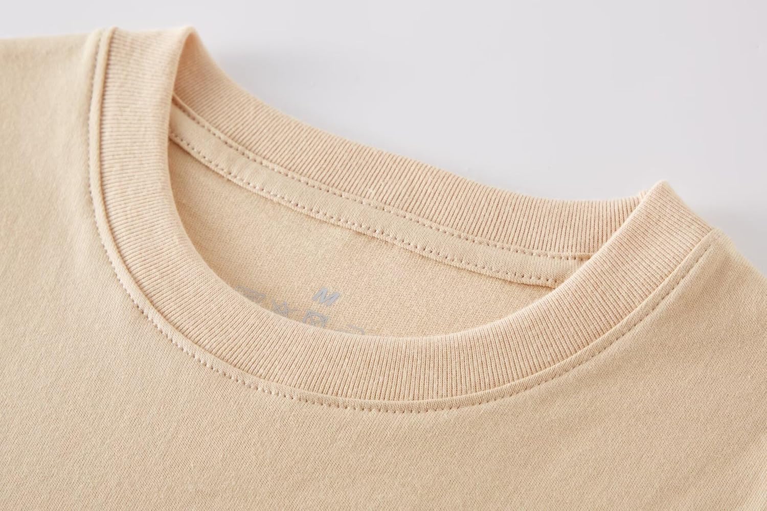 Huata Boys Girls T-Shirt Basic Basic Short Sleeve Crewneck Girls Tee 2 Packs