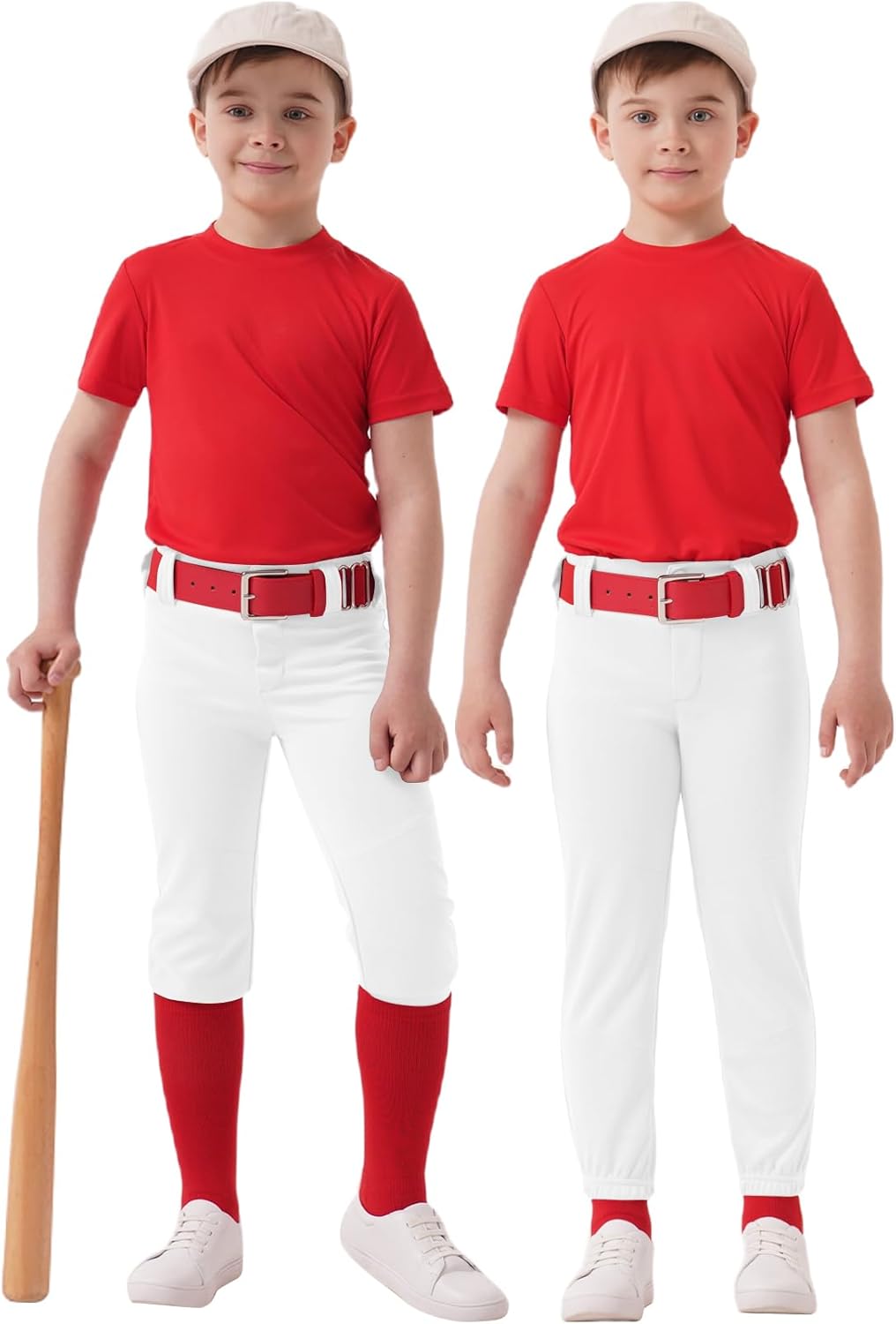 QBK 2T-17Y Toddler Baseball Pants Youth Softball Pants Kids Tee Ball Pants for Boy Girl