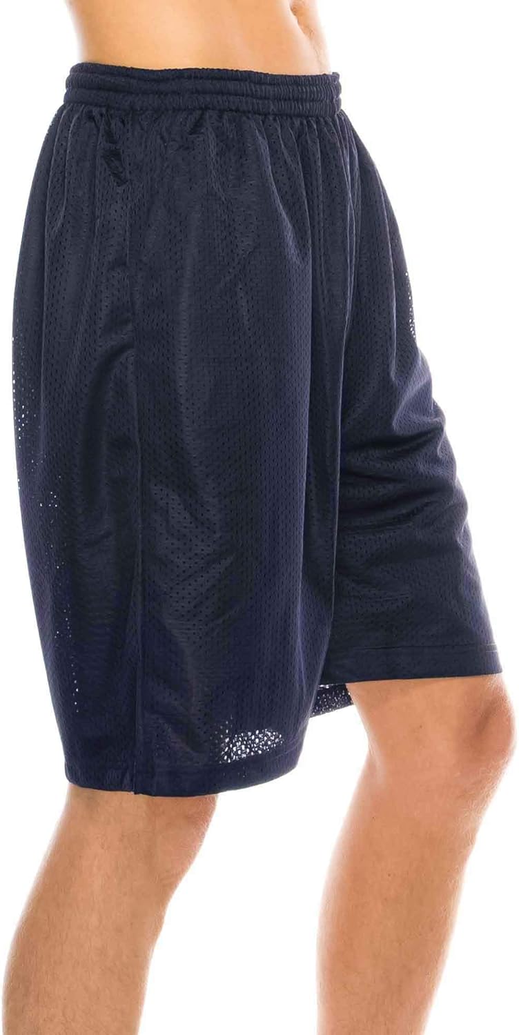Mens Plain Mesh Shorts