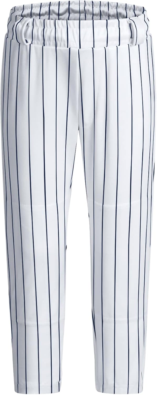 QBK 2T/3T/4T/5T to Youth Toddler Boys Baseball Pants Girl Softball Pants Kids Tee Ball Pants with Side Piping/Braid