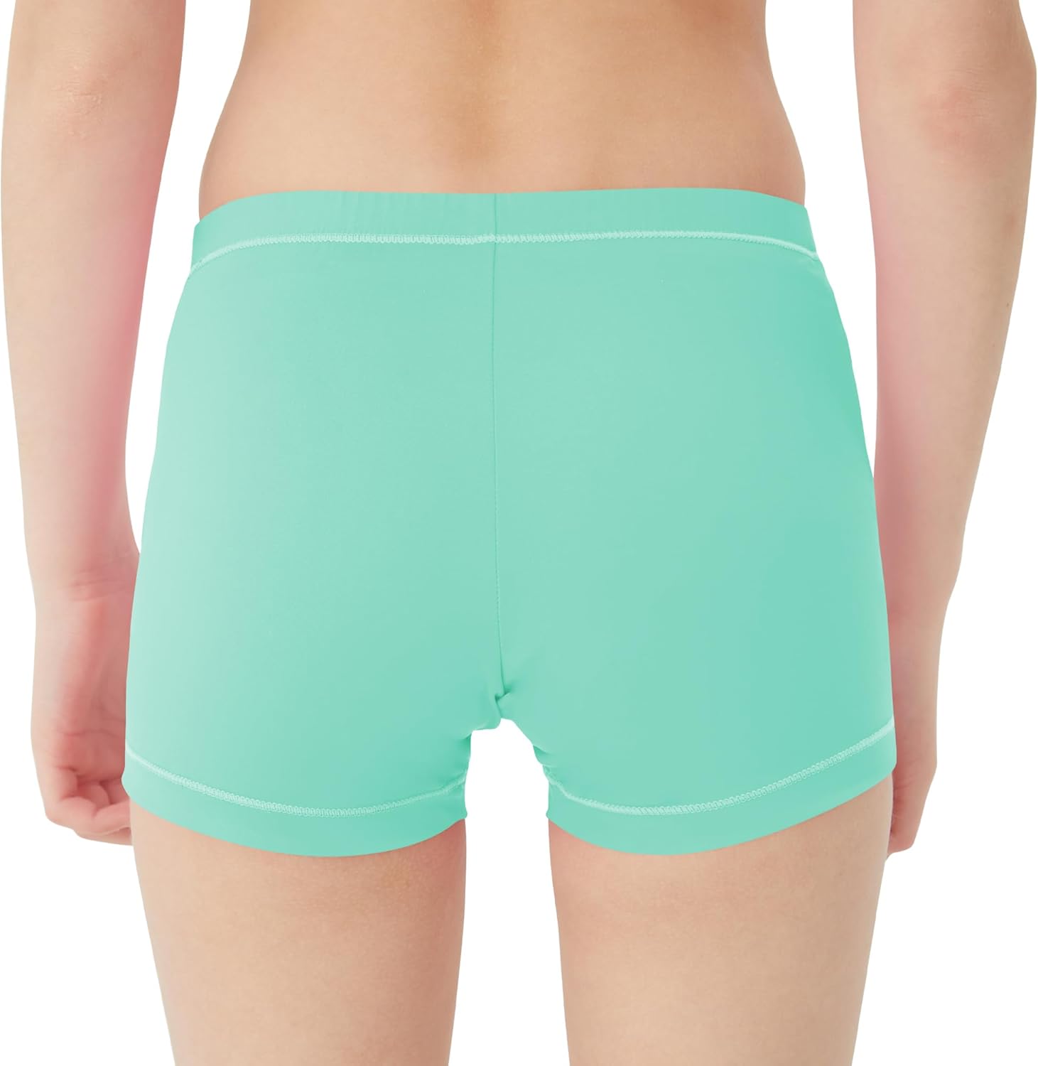 QBK Toddler Girls Swim Shorts 2T-14 Boyshort Swimsuit UPF 50+ Quick Dry Rash Guard Swim Bottoms