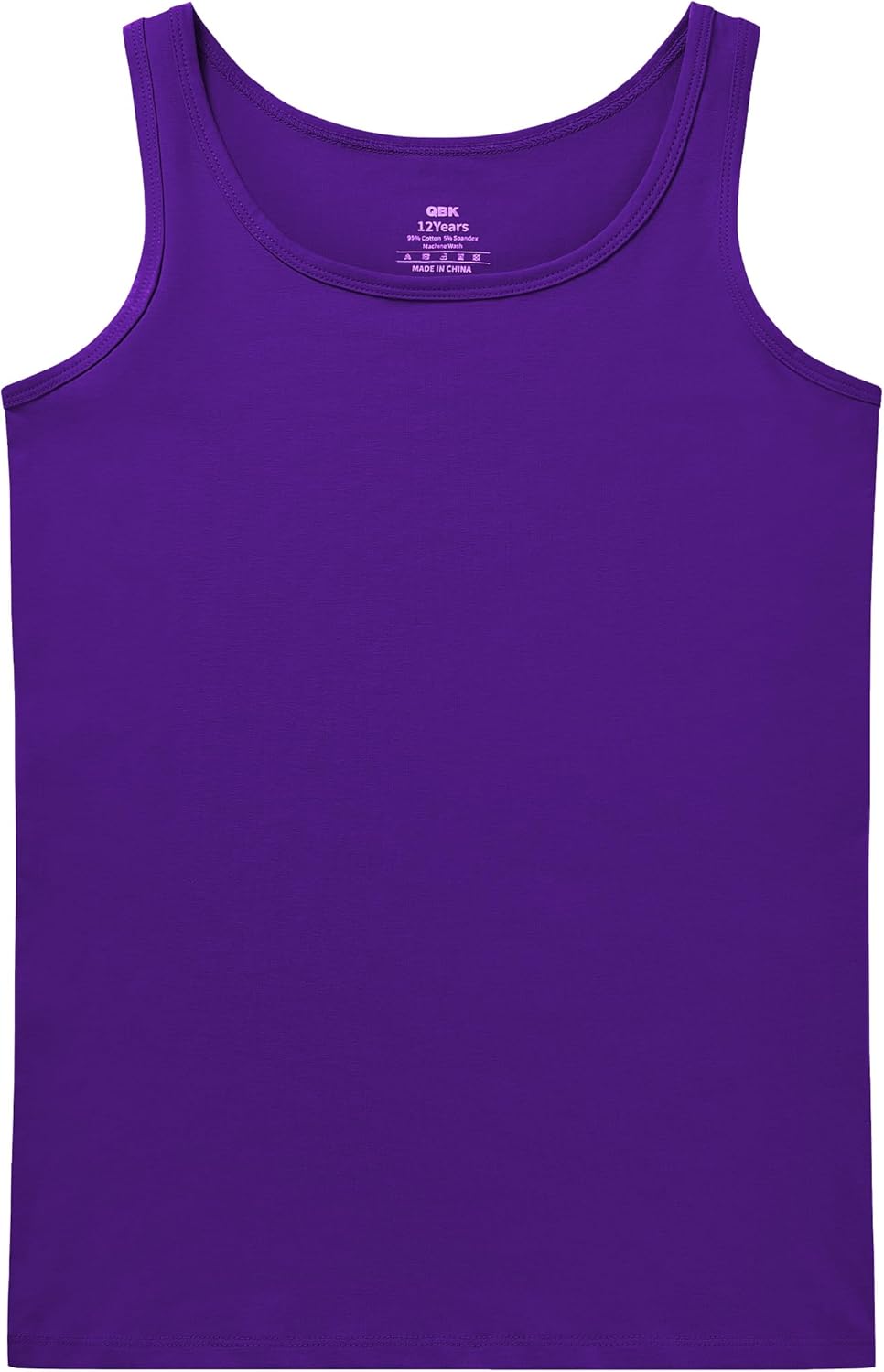 QBK 2T-13Years Girls Tank Tops Cotton Dance Basic Sleeveless Undershirts for Gymnastics Ballet Dancewear