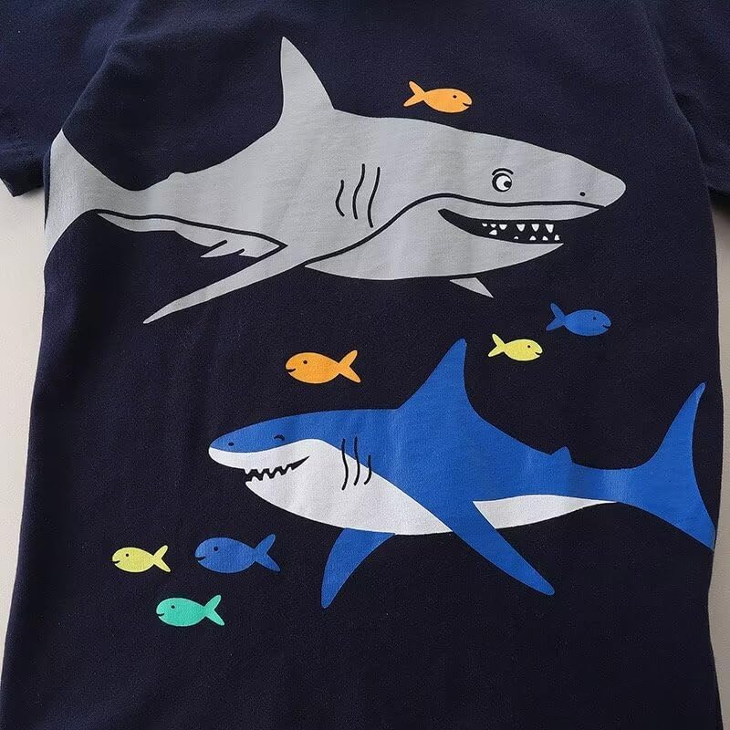 Huata Baby Toddler Boys T-Shirt 2 Packs Short Sleeve Crewneck Tee