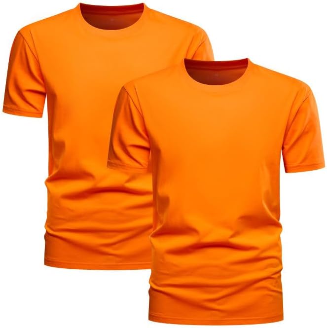 Huata Men's T-Shirt Short Sleeve Crewneck Cotton Tees