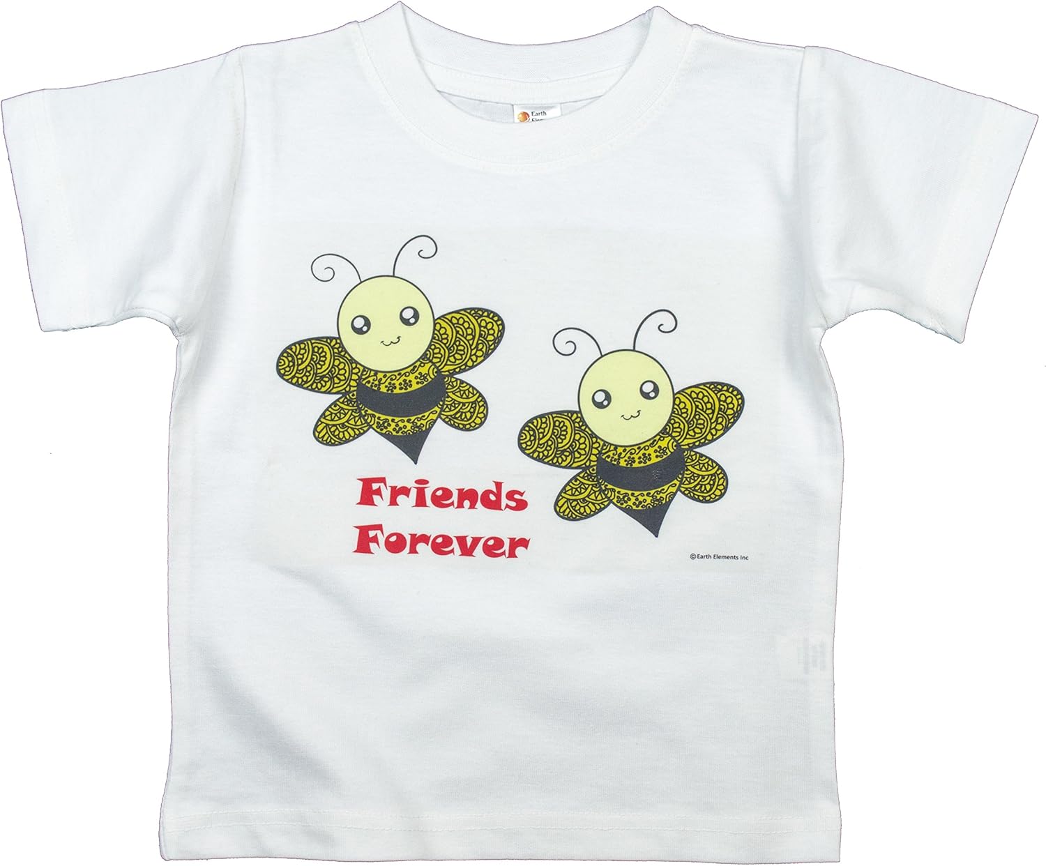 Earth Elements Baby Girls’ Short Sleeve T-Shirt - Friends Forever