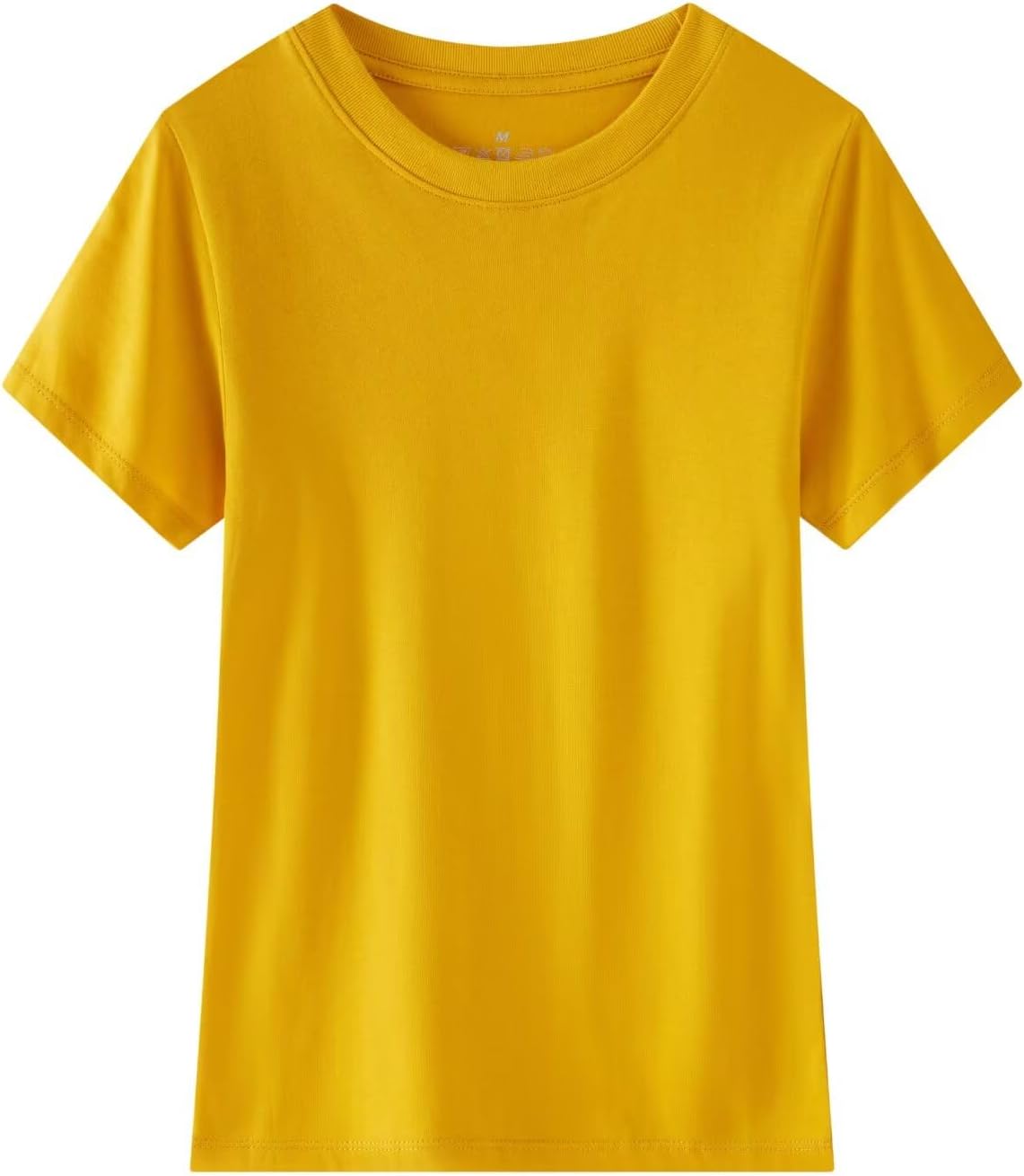 Huata Boys Girls T-Shirt Basic Basic Short Sleeve Crewneck Girls Tee 2 Packs