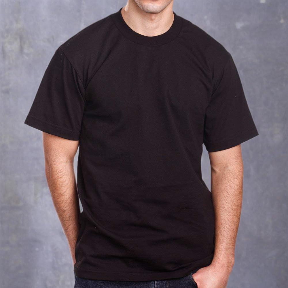 PRO 5 Super Heavy Mens Short Sleeve T-Shirt (3 Pack), White