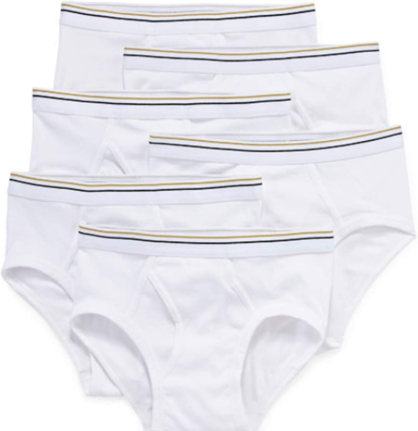 Stafford 6 Pack 100% Cotton Low-Rise Briefs White