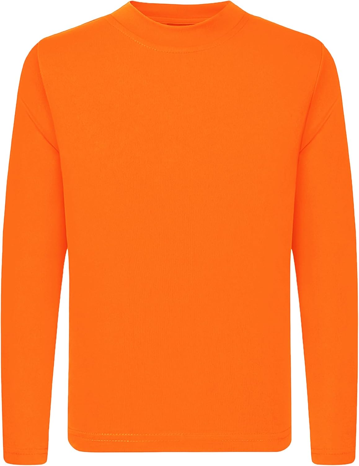 QBK 4T to Youth Neon Shirt Kids UPF 50+ Dry Fit Athletic Long Sleeve T Shirts for Boys and Girls-Moisture Wicking Rash Guard