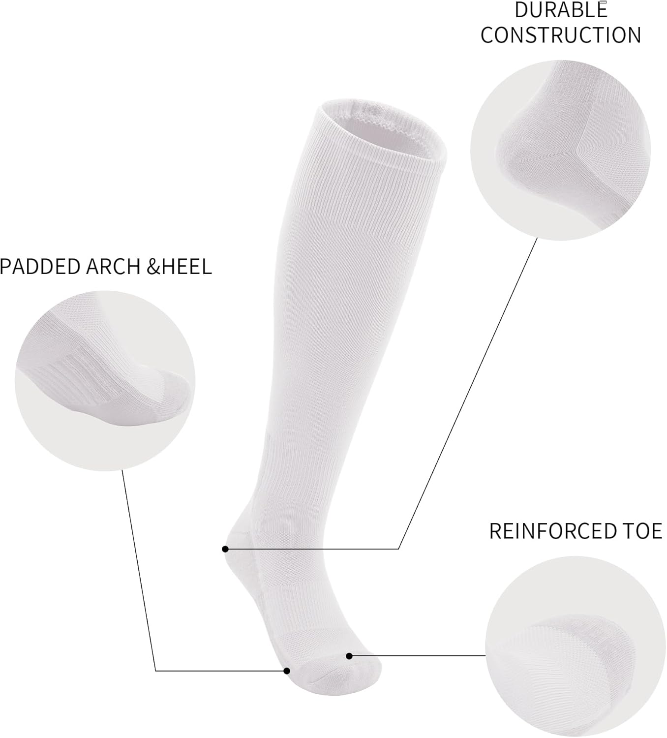 QBK Toddler Baseball Socks And Belt Youth Softball Tee Ball Combo Set for Boy Girl (2 Pairs of Socks & 1 Belt)