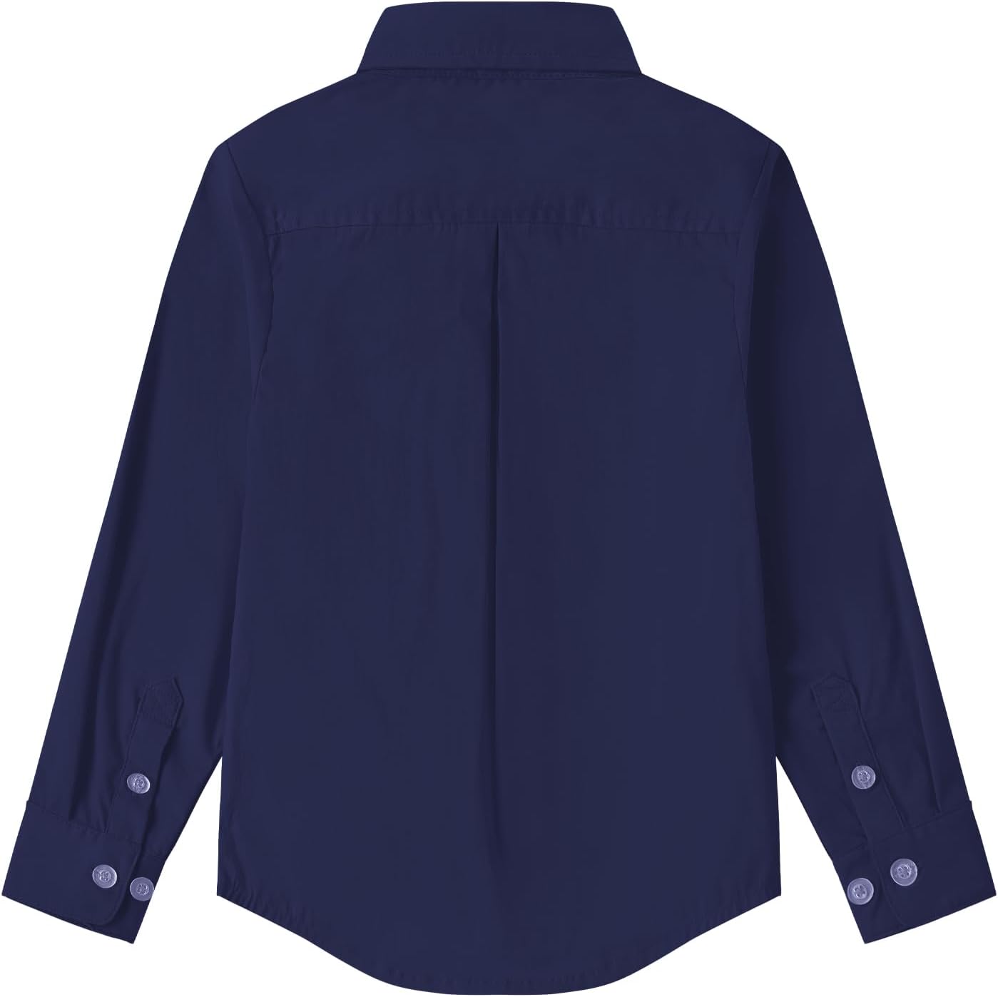9 Month-16Y Boys' Long Sleeve Button Down Toddler Dress Shirt Oxford Uniform Shirt with Chest Pocket