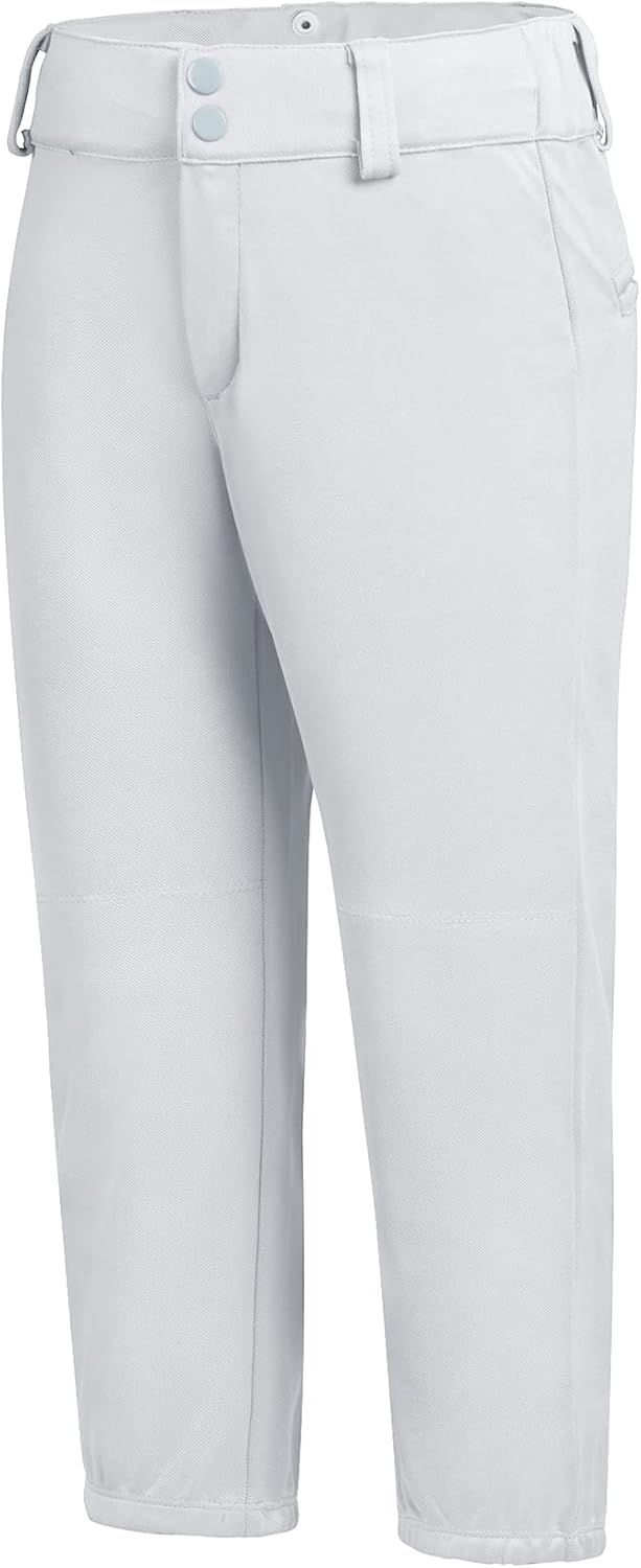 QBK 2T-13Years Girls' Softball Pants Kids' Youth Boys' Baseball Practice Pant Toddler tee Ball Pants