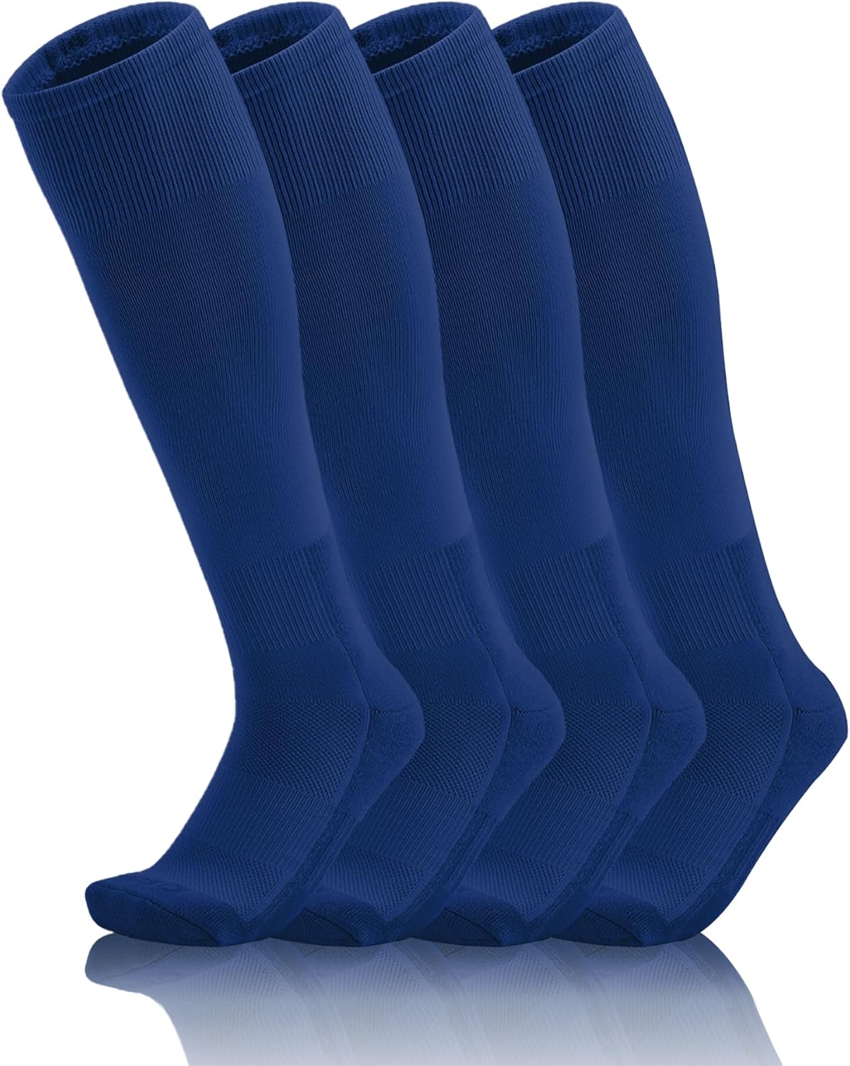 QBK 2 Pairs Toddler To Youth Baseball/Softball Socks - Soccer T-Ball Team Sport Socks For Kids Boys And Girls