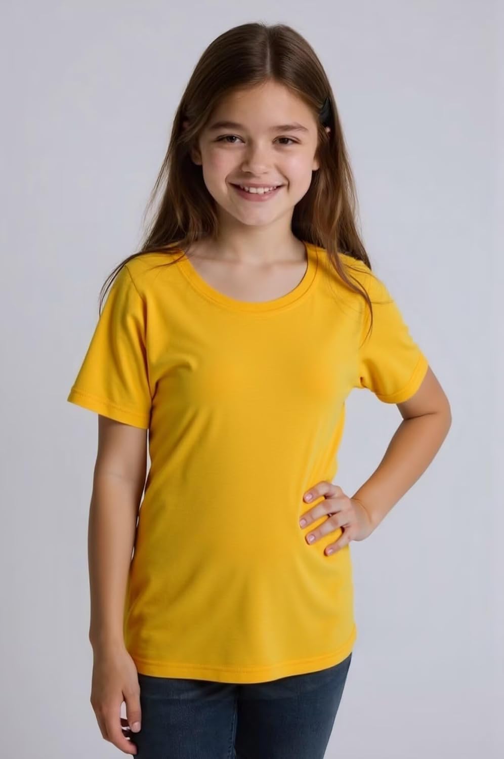 Huata Boys Girls Short Sleeve Tee T-Shirt Crewneck 2 Packs