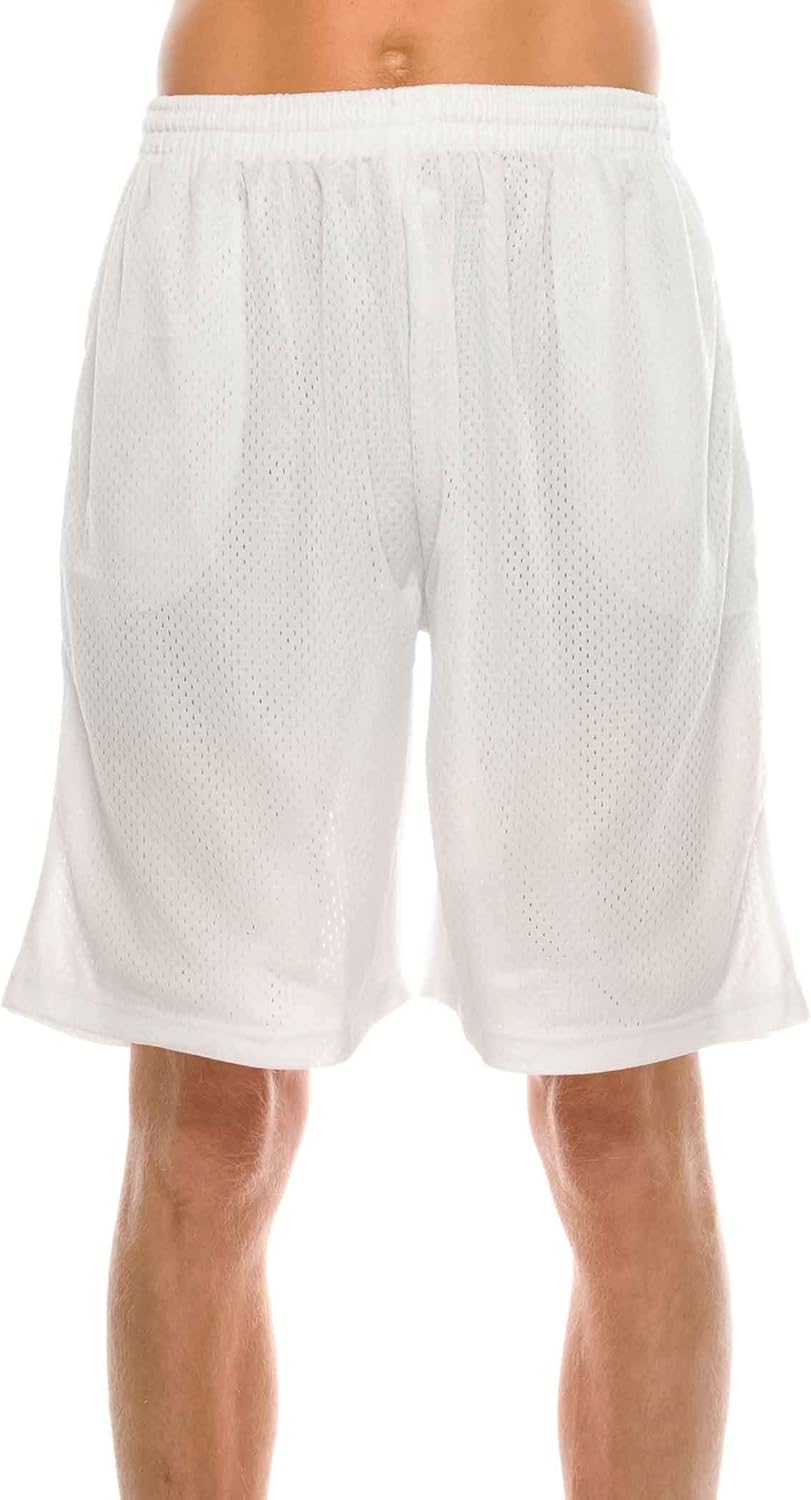 Mens Plain Mesh Shorts