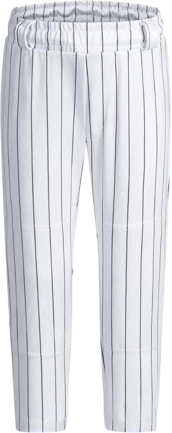 QBK 2T/3T/4T/5T to Youth Toddler Boys Baseball Pants Girl Softball Pants Kids Tee Ball Pants with Side Piping/Braid