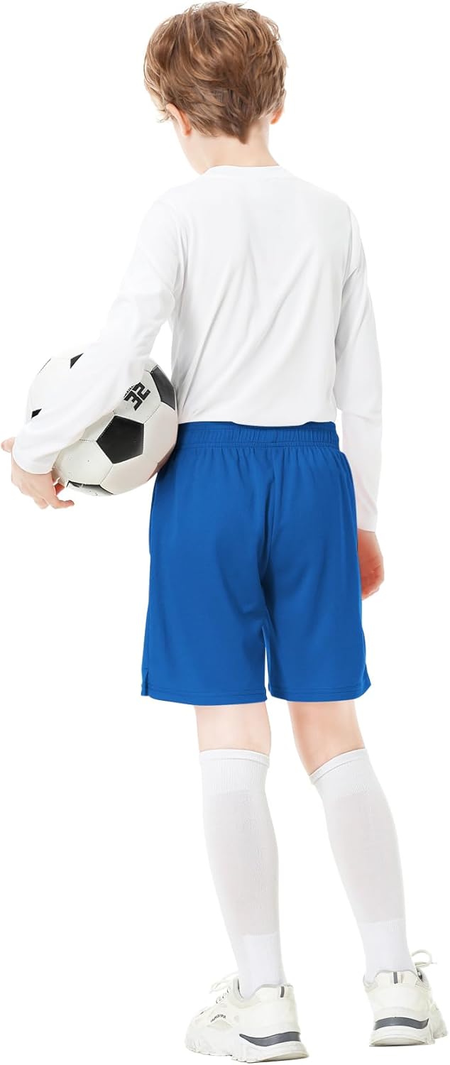 QBK Toddler to Youth Athletic Shorts for Boys and Girls Soccer Basketball Sports