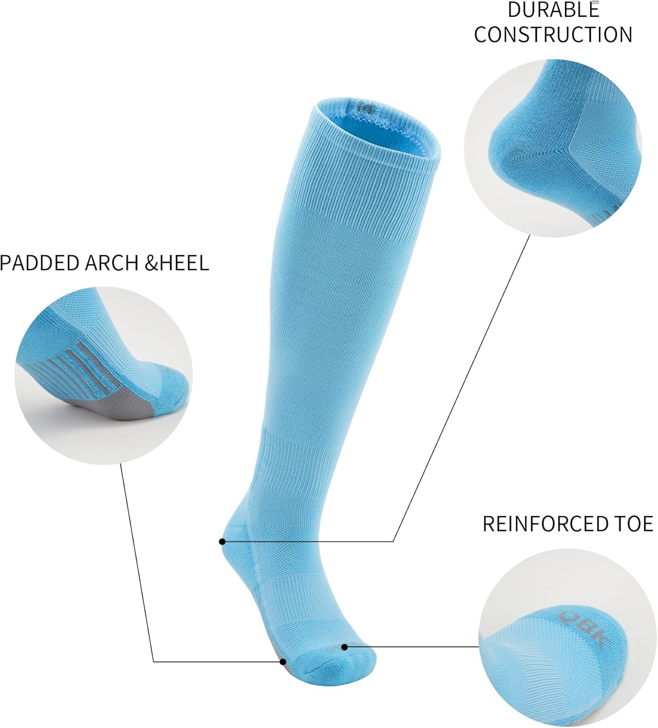 QBK Toddler Baseball Socks And Belt Youth Softball Tee Ball Combo Set for Boy Girl (2 Pairs of Socks & 1 Belt)