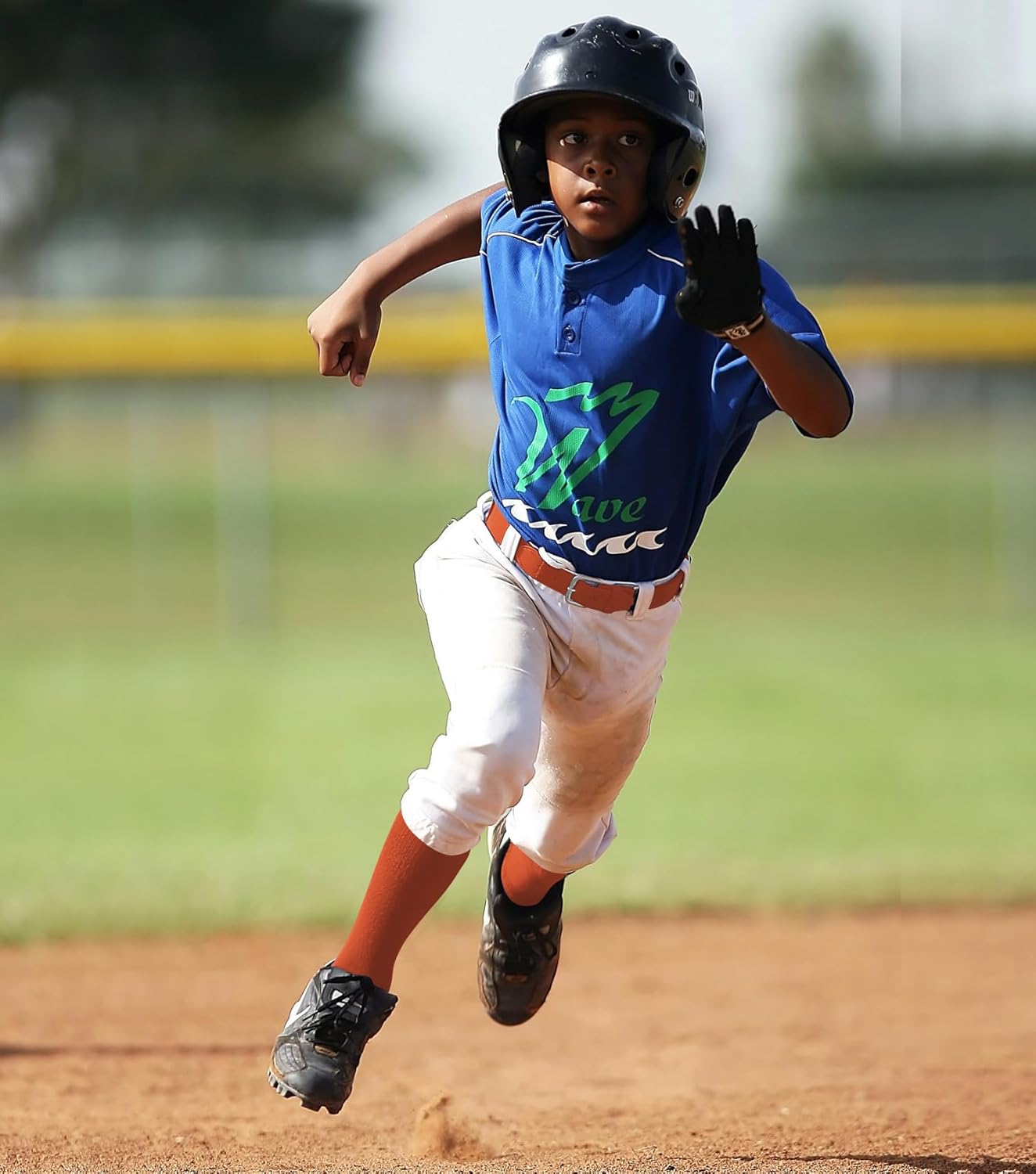 QBK Youth Baseball Socks & Belt Combo Set for Kids 2-16 Years -Softball/Tee Ball Accessories (1 Pair + 1 Belt, Unisex)