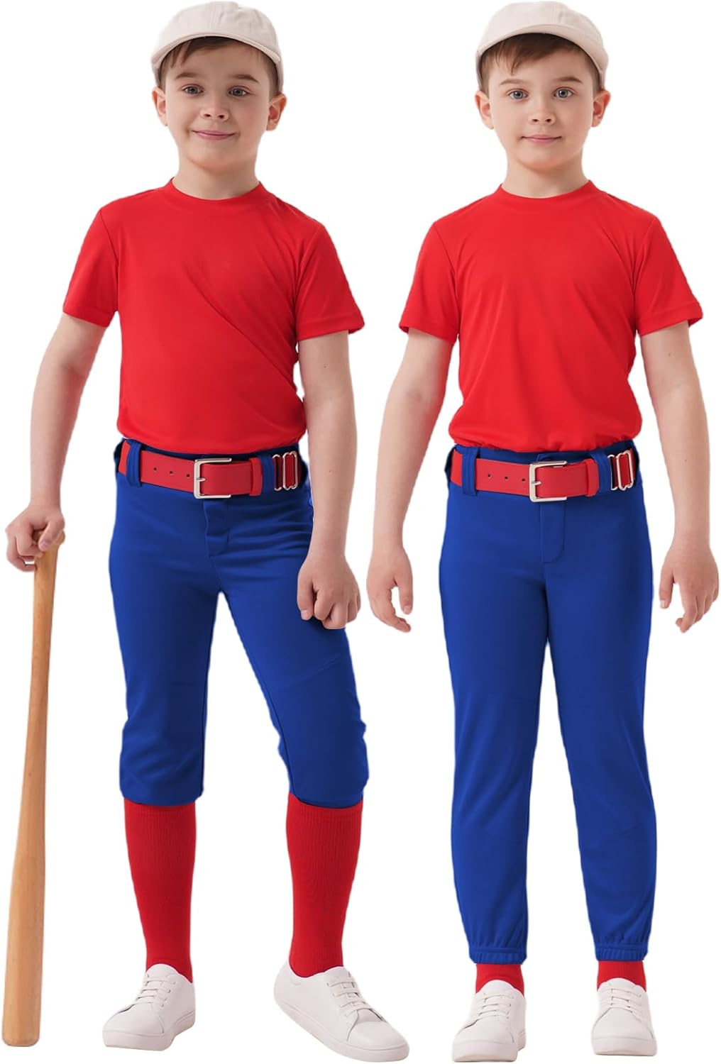 QBK 2T-17Y Toddler Baseball Pants Youth Softball Pants Kids Tee Ball Pants for Boy Girl