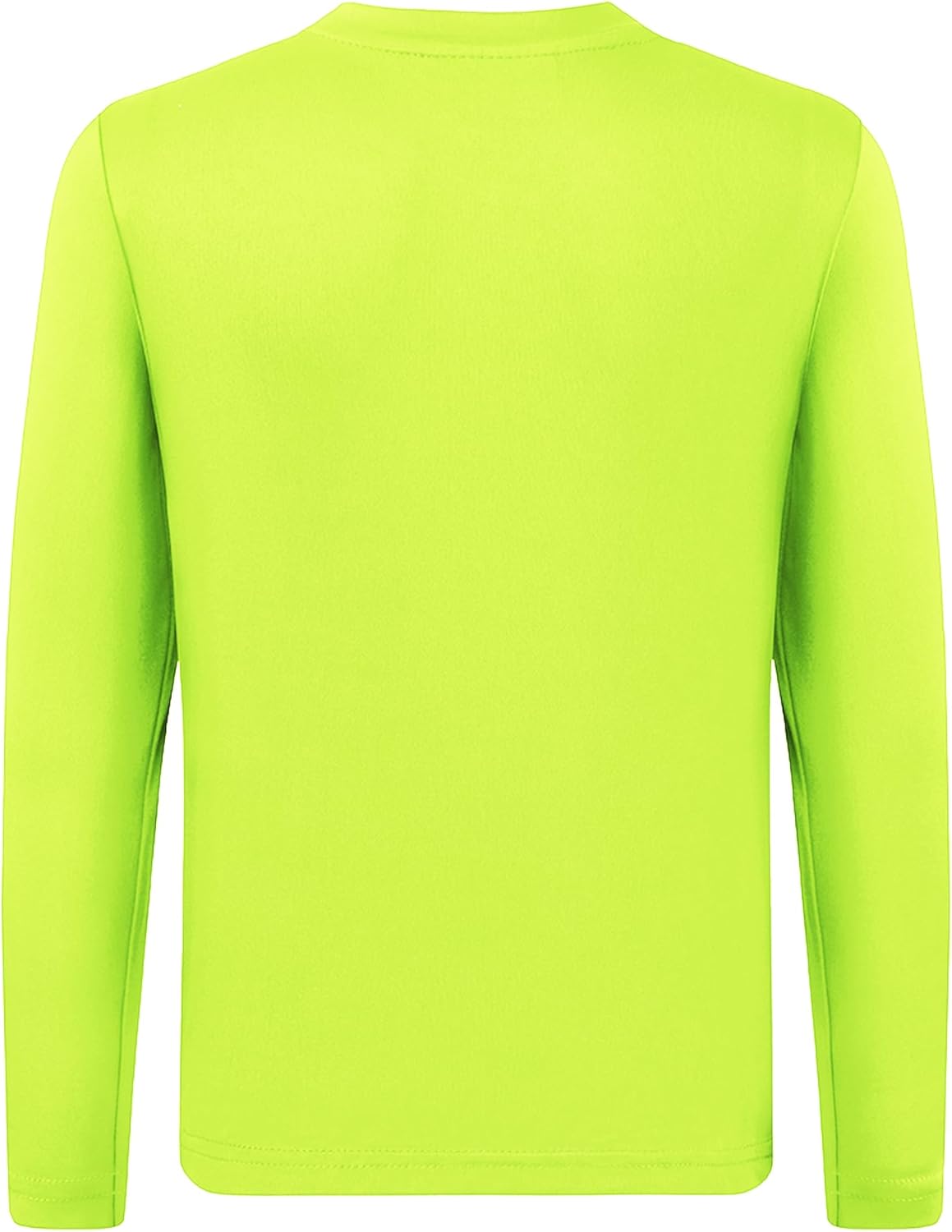 QBK 4T to Youth Neon Shirt Kids UPF 50+ Dry Fit Athletic Long Sleeve T Shirts for Boys and Girls-Moisture Wicking Rash Guard