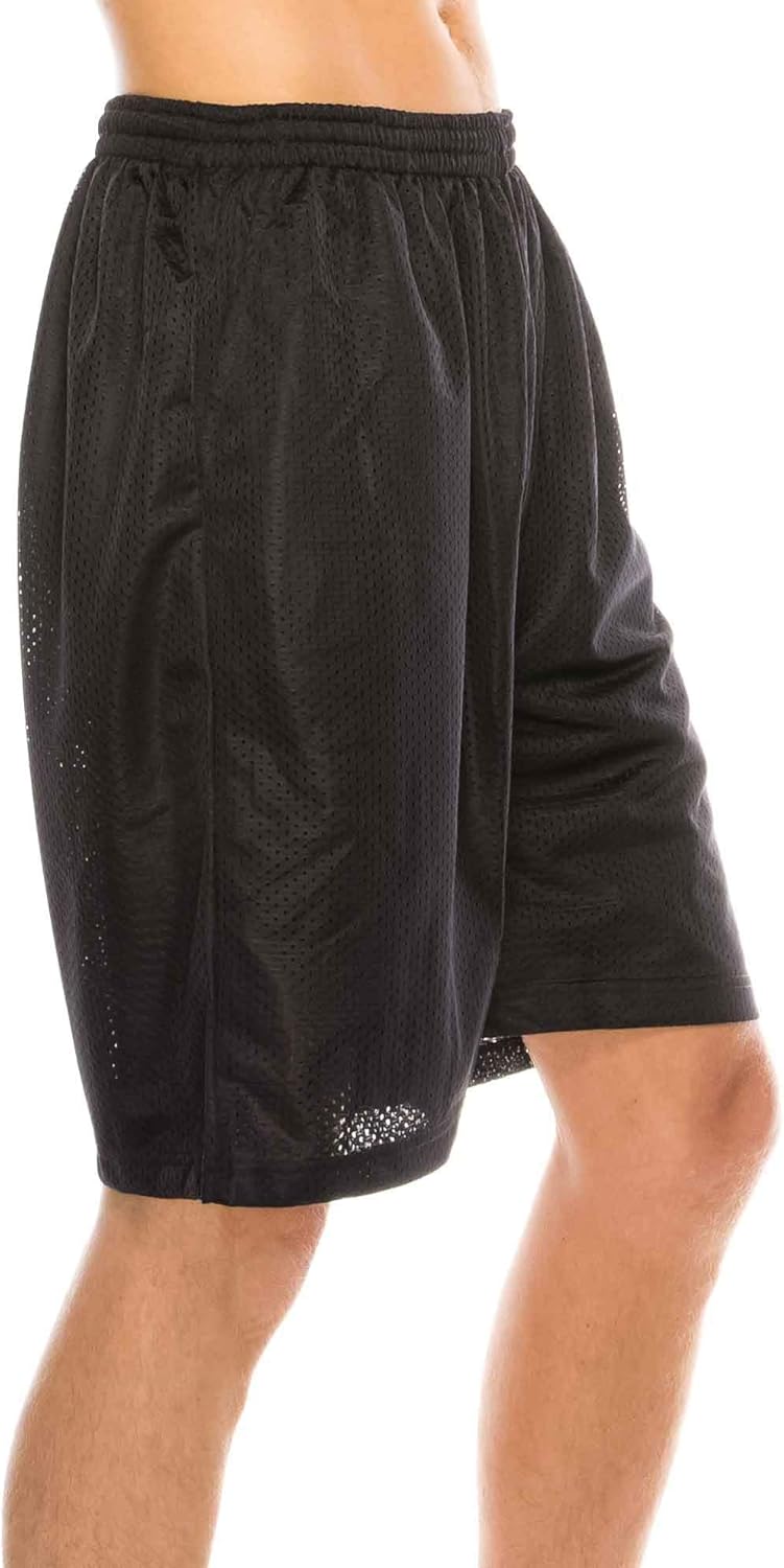 Mens Plain Mesh Shorts