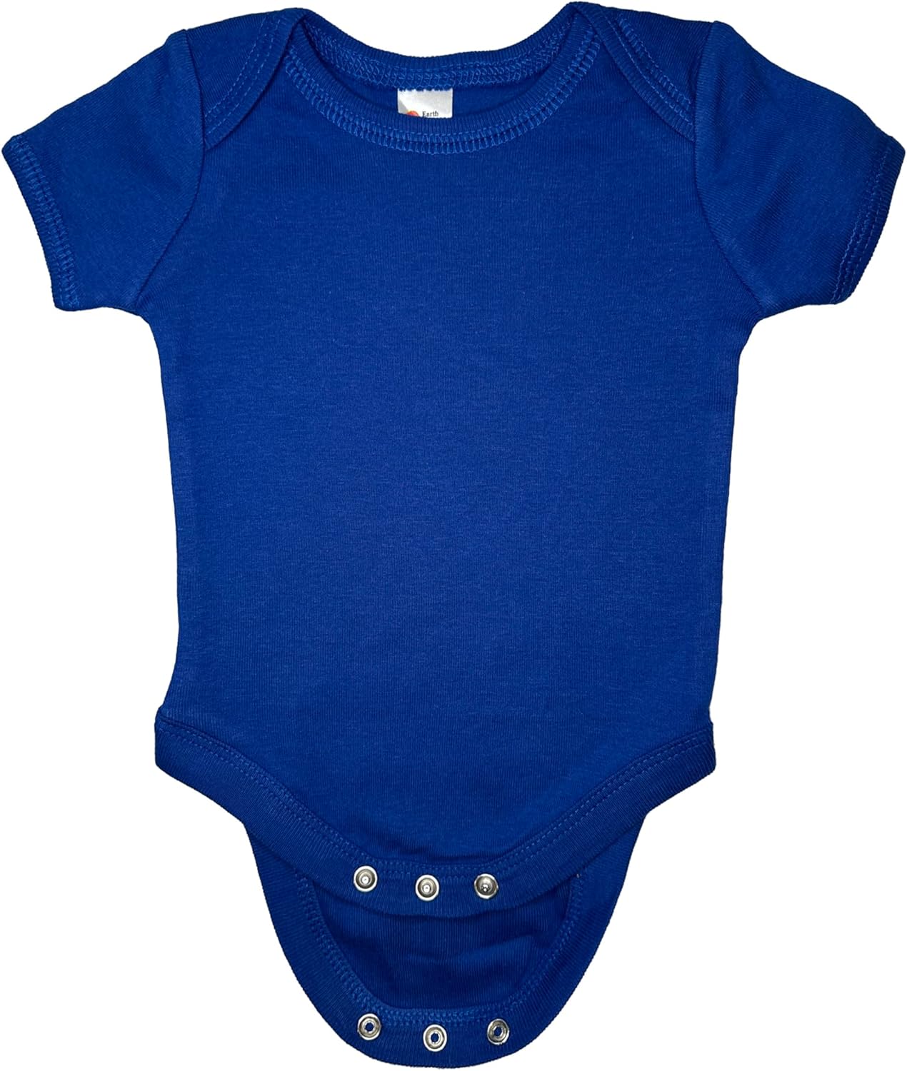 Earth Elements Baby Short Sleeve Bodysuit 6-12 Months Royal Blue