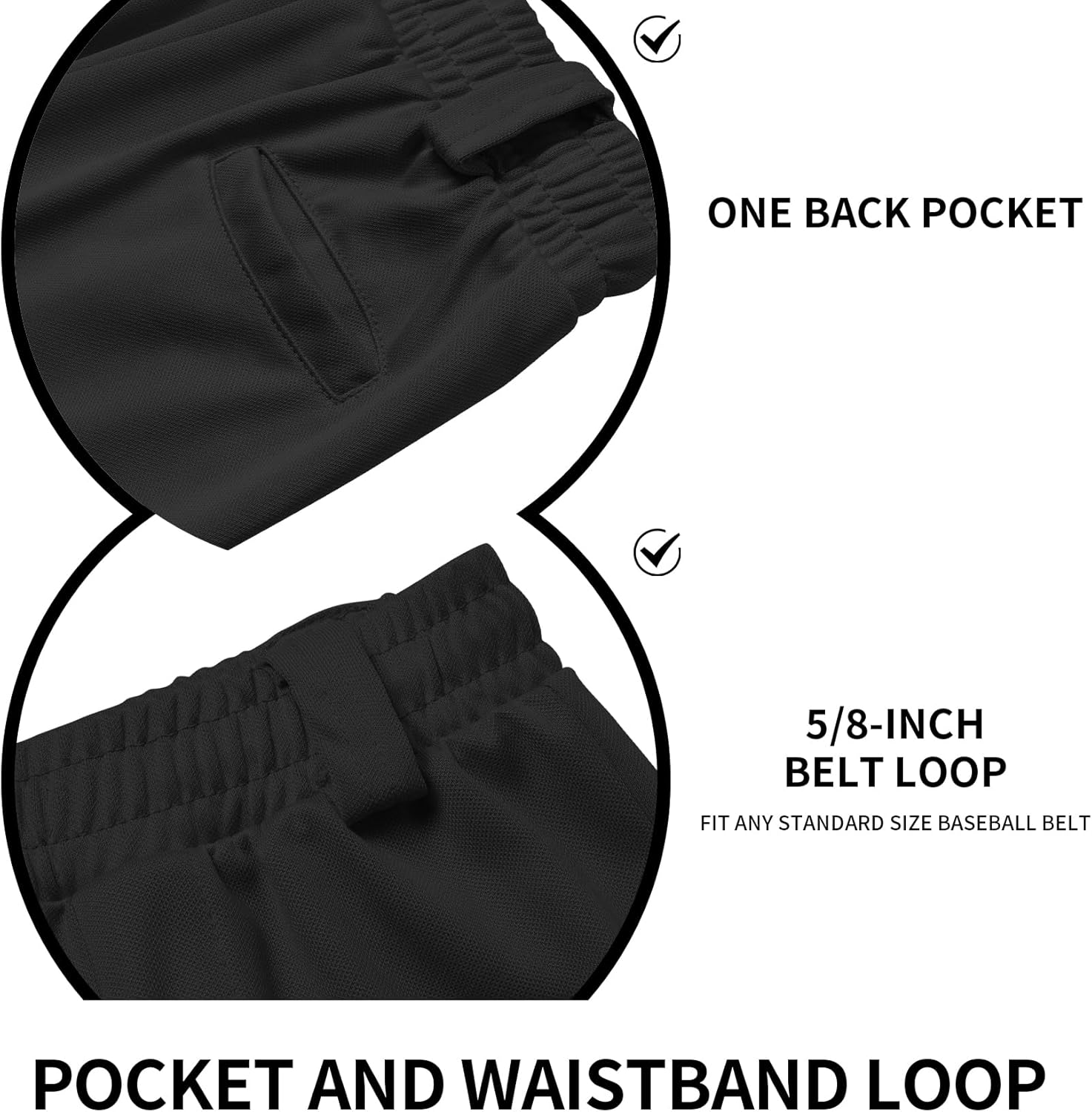 QBK 2T/3T/4T/5T to Youth Toddler Boys Knicker Baseball Pants Girl Softball Pants Kids Tee Ball Pants