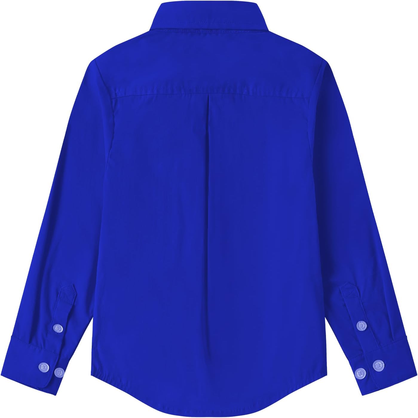 9 Month-16Y Boys' Long Sleeve Button Down Toddler Dress Shirt Oxford Uniform Shirt with Chest Pocket