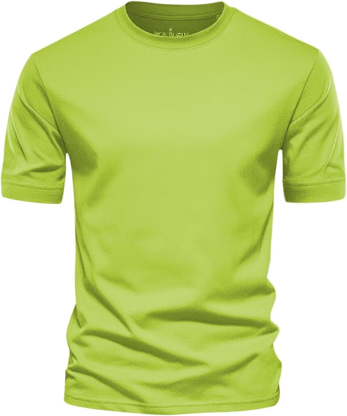 Huata Men's T-Shirt Short Sleeve Crewneck Cotton Tees