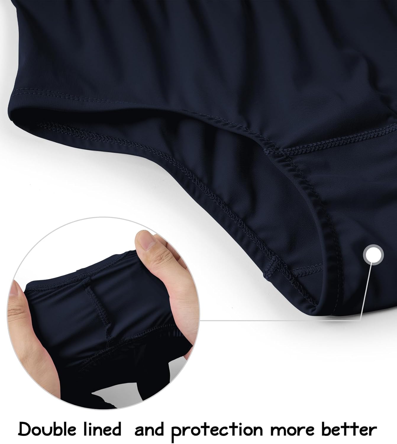 QBK Girls' Swimming Bottom Suit Swim Brief UPF50+ Rash Guard Swimsuit Sun Protection Quick Dry (2t-14Years)