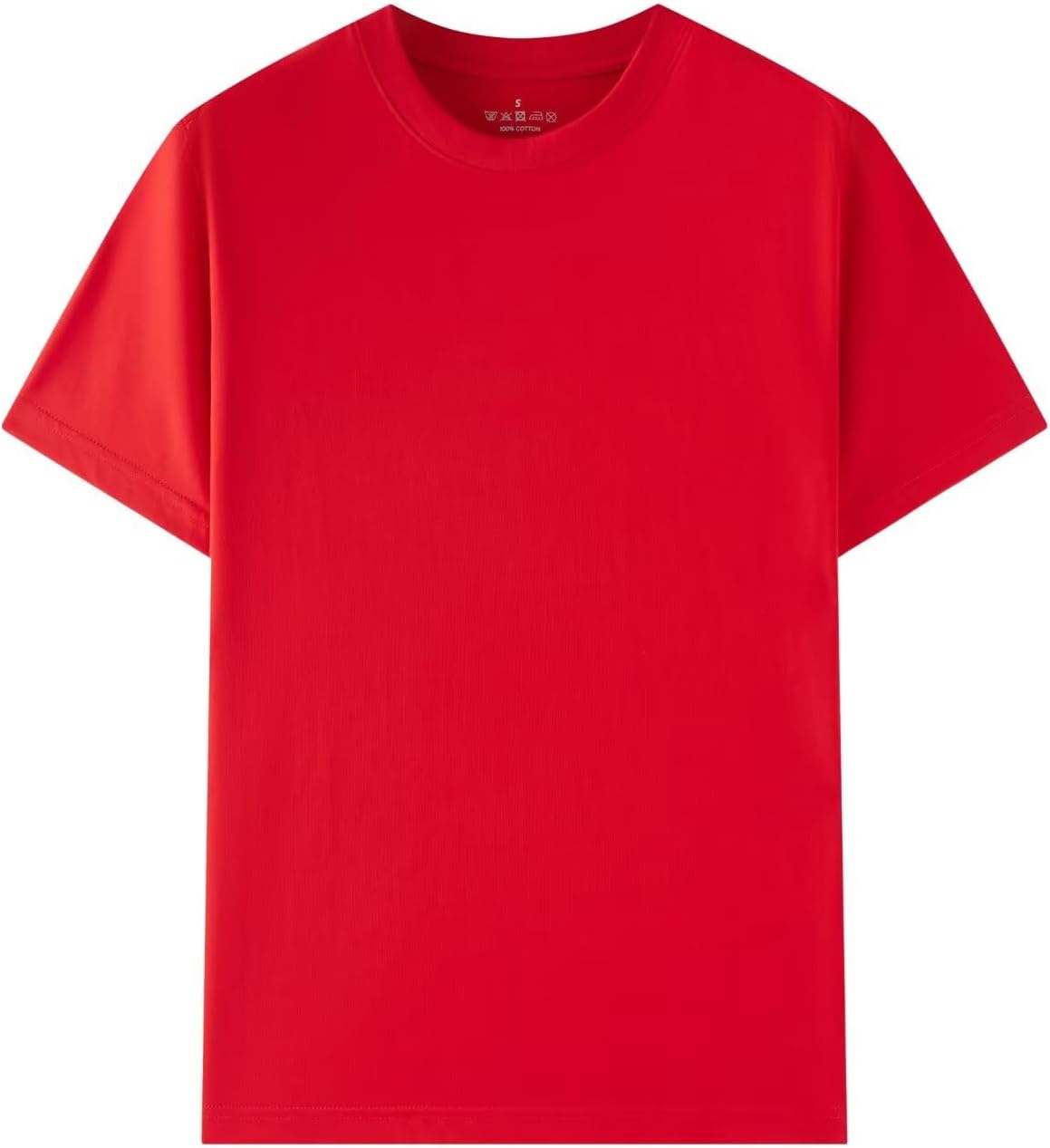 Huata Men's T-Shirt Short Sleeve Crewneck Cotton Tees