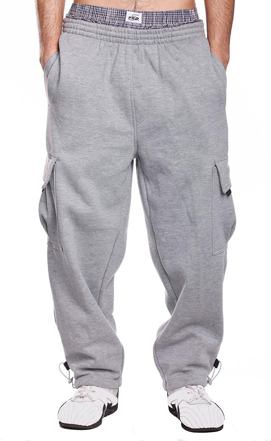 Mens Fleece Cargo Sweatpants