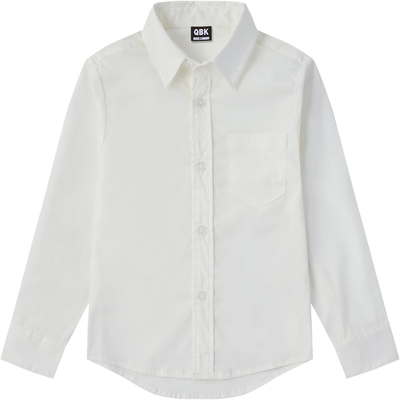 9 Month-16Y Boys' Long Sleeve Button Down Toddler Dress Shirt Oxford Uniform Shirt with Chest Pocket