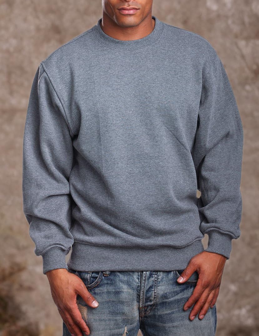 PRO 5 Mens Heavy Weight Fleece Crewneck