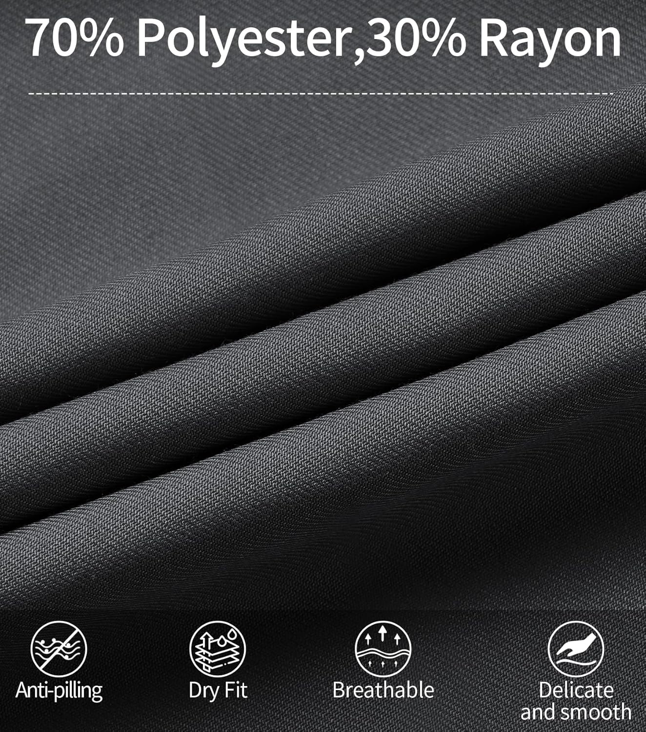 QBK Boys Flat Front Dress Pants Uniform Pants Adjustable Waistband for Toddler to Youth with Pockets