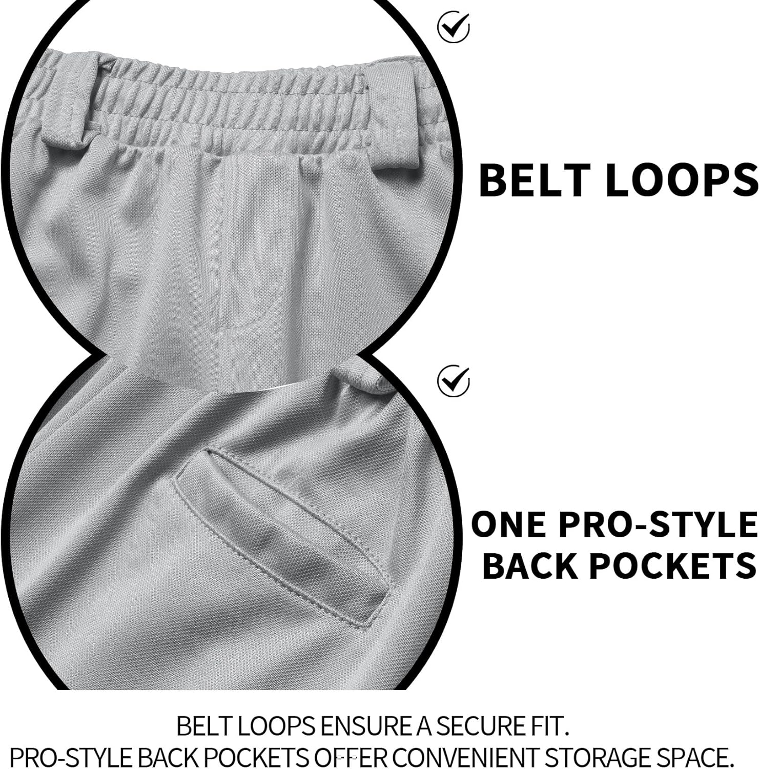 QBK 2T/3T/4T/5T to Youth Toddler Boys Baseball Pants Girl Softball Pants Kids Tee Ball Pants with Side Piping/Braid