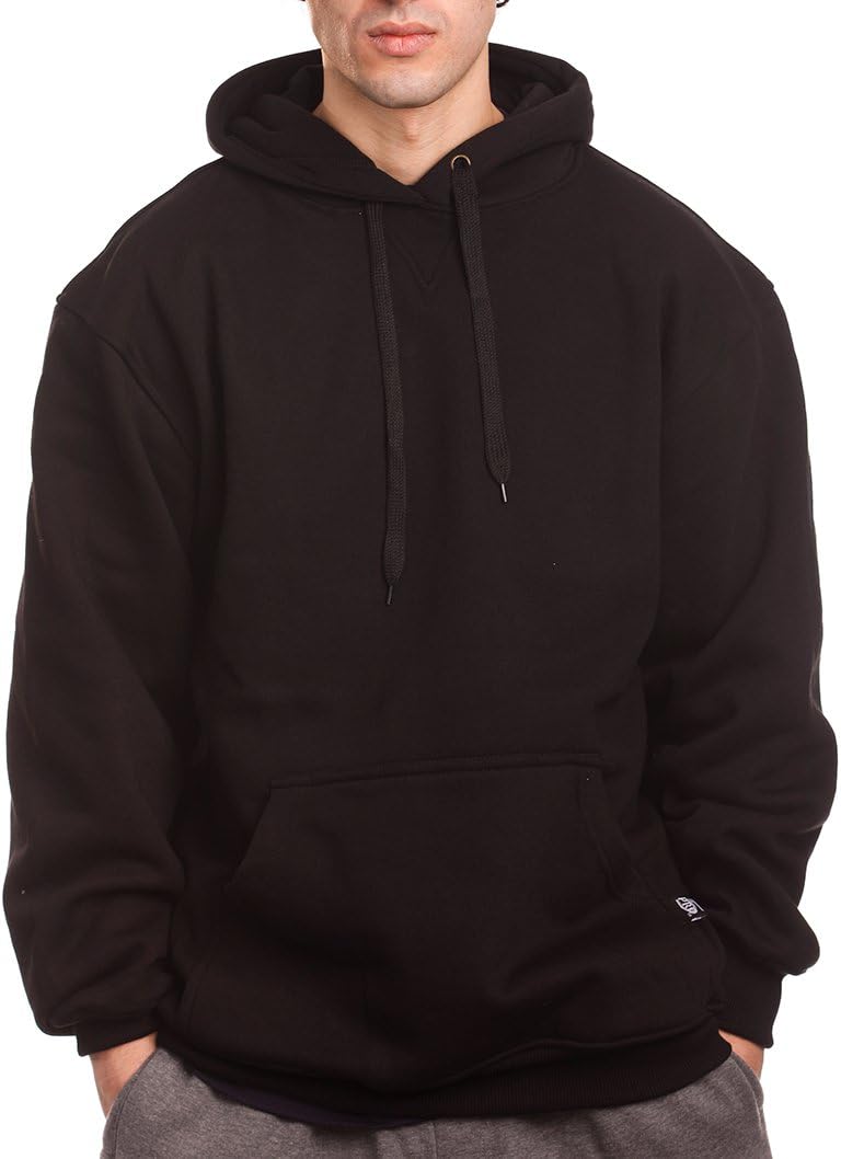 PRO 5 Mens Heavy Weight Fleece Pullover Hoodie