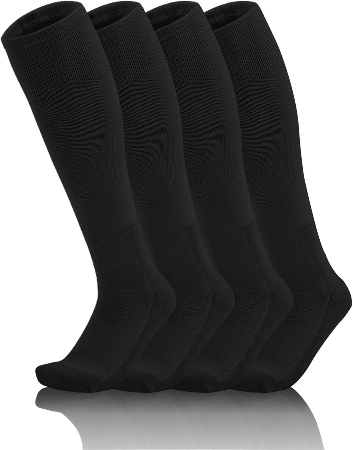 QBK 2 Pairs Toddler To Youth Baseball/Softball Socks - Soccer T-Ball Team Sport Socks For Kids Boys And Girls